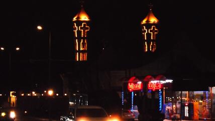 Die syrisch-orthodoxe Kirche Sankt Behnam und Sarah in Karakosch, Irak.