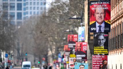 Wahlplakate in Frankfurt am Main