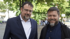 This rabbi and imam travel together: Elias Dray (left) and Ender Cetin