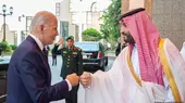 U.S. President Joe Biden (left) and Saudi Crown Prince Mohammed bin Salman in Jeddah in July 2022